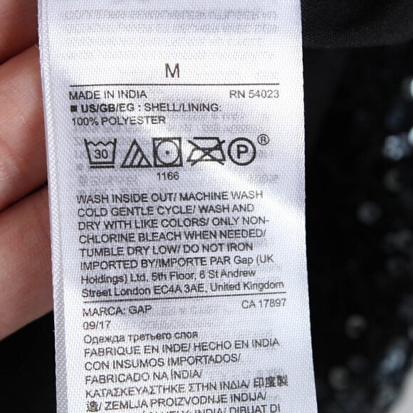 GAP Silver Sequin Jacket - Perfect for Parties, Size Medium, NWT - Picture 7 of 7